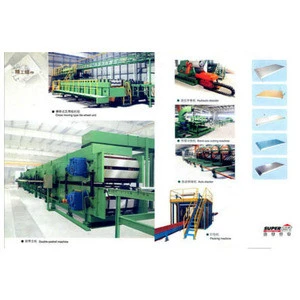Mineral wool /glass wool sandwich panel continuous production line