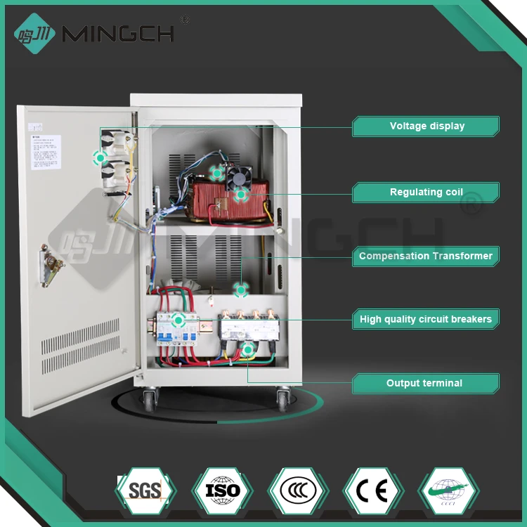 MINGCH Avr 10Kva 15Kva 20Kva Single Phase AC Automatic Voltage Regulator