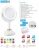 Import mirror with led lights makeup mirror bluetooth and music play from China