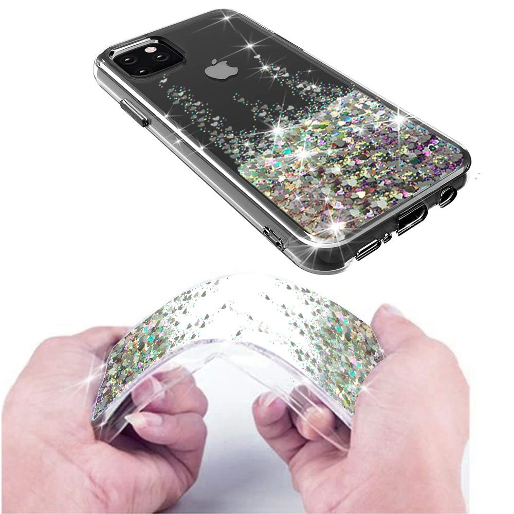 Mobile phone bags cases shiny glitter case for iPhone 6 7 8 Plus X XR Xs Max 11 11pro 11pro Max