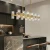 Import Modern crystal chandelier full copper living room light light luxury American rectangular dining room light from China