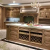 modern kitchen cabinet designs solid wood modern kitchen island household kitchen pantry oak court retro luxury style
