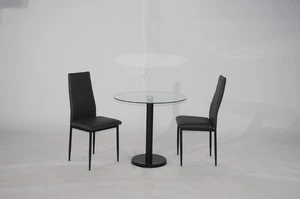 modern kitchen furniture home bar furniture round tempered glass top marble base kitchen table set