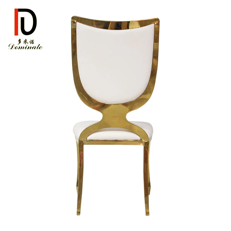 Modern Party Rental Luxury Dining Gold Stacking Chairs