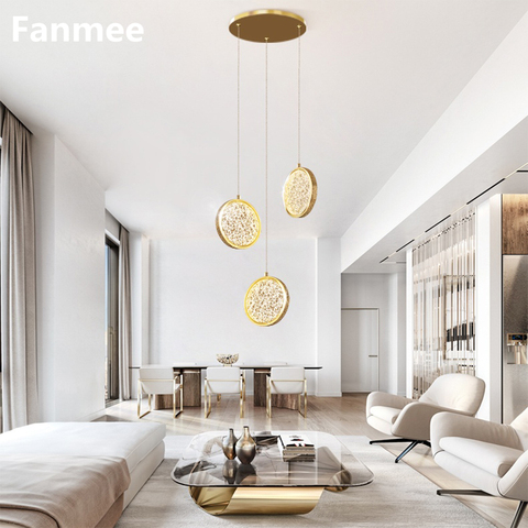 Buy Modern Pendant Light Gold Luxury Villa Living Room Stair Chandelier ...