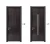 Import Modern style bedroom wooden panel door design solid wood doors with locks and hinges from China