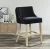 Import Modern Upholstered Bar Stool Dining Chair with Wooden Legs Velvet Chair from China