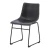 Import Modern Upholstered PU Leather Industrial  Kitchen Dining Chair with steel base from China