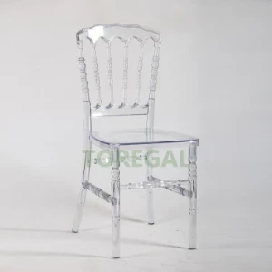 Modern Wedding Clear Transparent Stackable Retal Restaurant Banquet Napoleon Chair