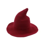 Modern Witch Hat Woolen Women Lady Made From Fashionable Sheep Wool Halloween Party hat
