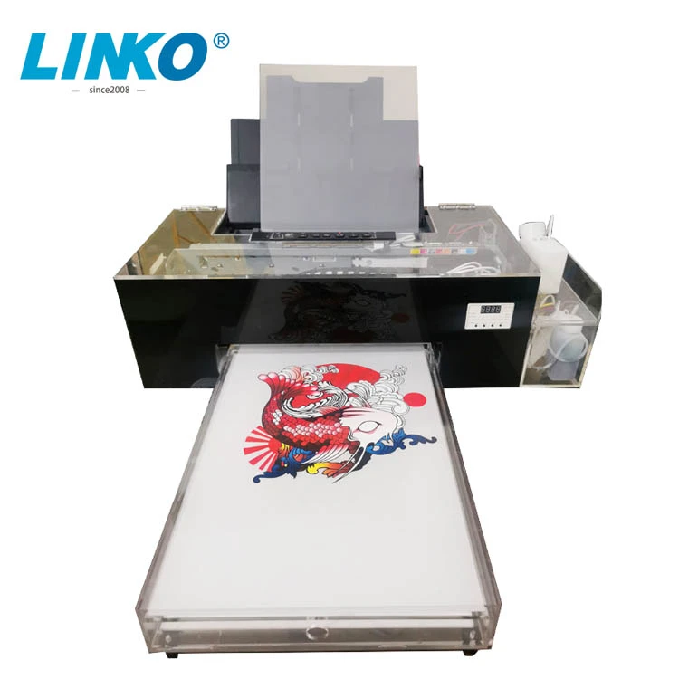 Modified  L1800 Printer 1 White 4 Colors Ink  A3 PET Film Printer T-shirt Printing Machines  Offset DTF Ink Printers