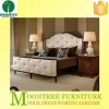 Moontree MBD-1121 High Quality Hotel White Genuine Leather Bed