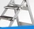 Import MOQ 20 PCS Hot Sale In American Market Household 2 Steps Aluminum Ladder With Handle, Folding Handrail Ladder With Pulleys from China