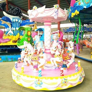 More Professional &amp; Funny Deluxe Ocean Carousel Rides Roundabouts For Child