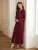 Import Moroco style plain Burgundy color nail glass pearl  front rhinestone decoration floor length hoodi abayas for islamic women from China
