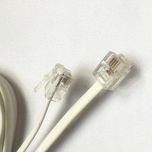 Most popular RJ11 Flat Telephone Cable 4p4c 6p6c 6p4c RJ9 Connector Telephone Cord Cable
