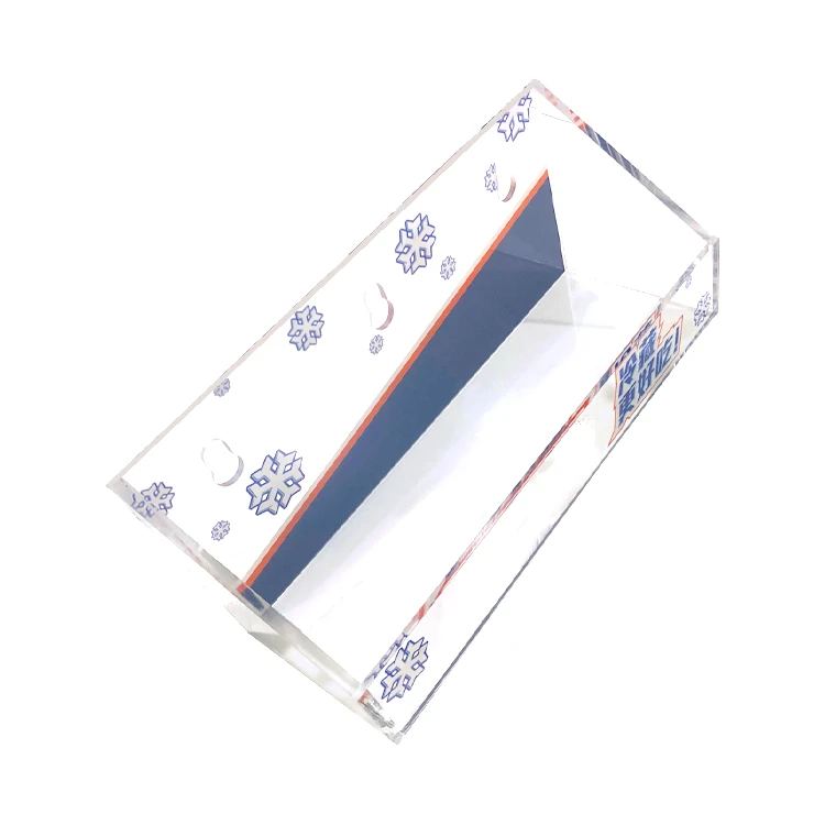 MT Customized Own Logo Clear Plastic Table Top Acrylic Chocolate Bar Display Stand Box