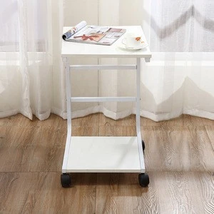 Multi function movable  bedside ,laptop stand ,magazine rack with wheel