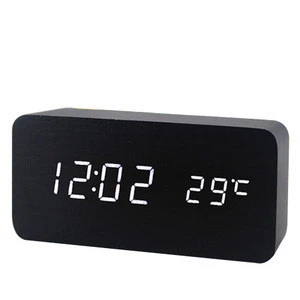 Multifunction LED electronic desk clock with temperature