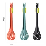 Multifunctional Egg Beater Nylon Food Tongs Manual Egg Whisk Pasta Spaghetti Spoon Kitchen Gadget Mixer Creative Salad Tool