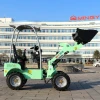 Myzg Construction Machinery Mini Battery Electric Front Wheel Loader 400kg 1200kg Front End Electric Wheel Loaders