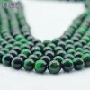 Natural 10mm perfect round shape polished face green tiger eye wholesale loose gemstone