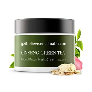Natural green tea moisturizer retinol night cream for face