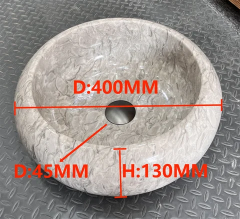 Natural marble granite countertop sink, bathroom vanity basin polished surface Above Counter Basin customized mass factory price