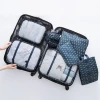 New 7PCS/set Travel organizer Bag Set Women Men spare parts for traveling bags packing cubes