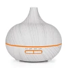 New Air Humidifier Mini Vase Shape Aroma Diffuser Humidifier Ultrasonic Led Portable Cool-Mist Wood Grain Humidifier