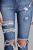 Import New Arrival Embroidered Ripped Washed Skinny Womens jeans from China