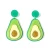 Import New Arrival Trend Classic Design Good Quality Acrylic Bar Interesting Simple Lovely Exaggerated Personality Cake Avocado Earring from China