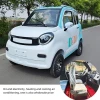 New Automobile Household Four-wheel Electric Car 1000W Fully Enclosed Electric Vehicle Round Steering Wheel Handle Type Elderly