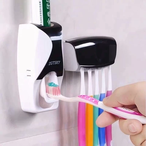New Bathroom chrome Automatic Toothpaste Dispenser