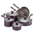 Import New design aluminum 12PCS pressed cookware pot set Free oil and Eco-friendly ceramic cookware sets with SS handle and silicone from China