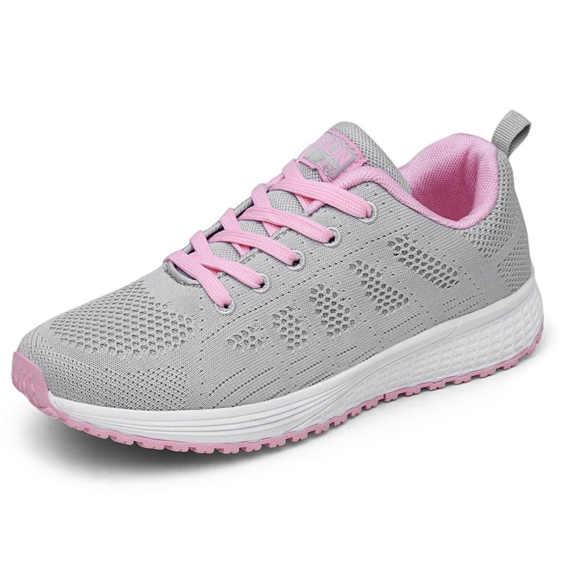 New design Lace up women summer sports shoes stocks new fashion mesh basketball shoes
