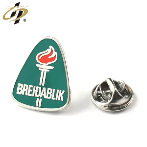 New design silver metal design own logo cheap small custom hard enamel pins