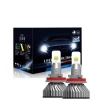 new design Tricolor h11 led bulbs car led headlight 3000K 4300K 6000K car motor accessories h4 motorcycle led headlight