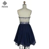 New Fashion Graceful Design Handmade Crystal Chiffon Party Graduation Homecoming Dresses