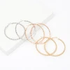 New Fashion Stainless Steel Round Big Hoop Trendy Gold Plated Circle Shaped Hoop Earrings