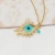 Import New jewelry accessories ladies fashion 18K gold plated  stainless steel brass pendant necklaces from China