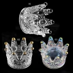 New net Red Sun style nail pen holder with glass phnom Penh crown Crystal Pen Scrub cup nail glass crystal pen holder