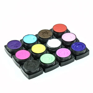 New Products 4D Emboss Gel 12 Colors Nail Art Glue Paint