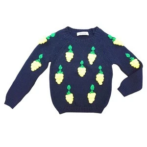 New products custom 100% cotton baby kids design sweater