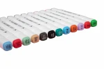 New products  Set of 24/36/40/48/60/80/100/120 Chisel Brush Point Dual Tips Art Twin Markers Pen Double Ended Alcohol Art