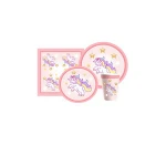 New Products UnicornParty Sets Baby Shower Ivory Craft Paper Home Decor Wedding Birthday Party Supplies