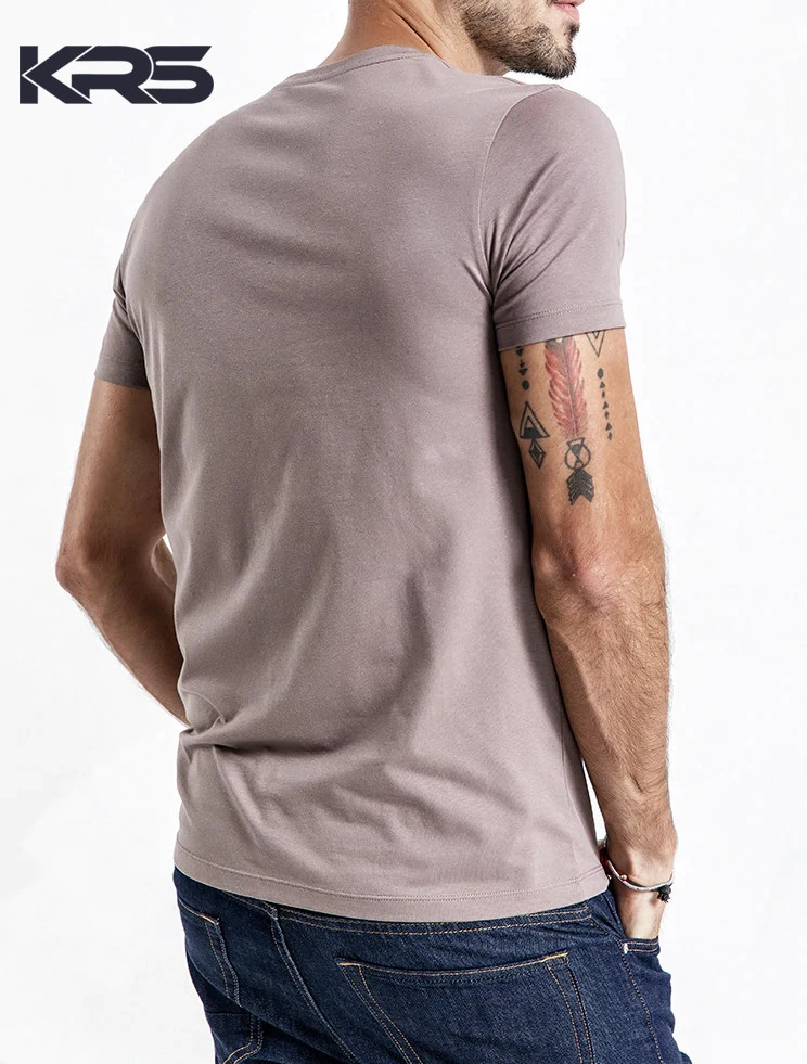 New Solid Basic t shirt Men Skinny O-neck Cotton Slim Fit t shirt Male High Quality Breathable Tee Shirts