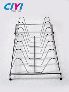 New stainless steel wire dish drying rack kitchen organizer holder dish storage