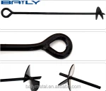 Steel Post Anchor, Earth Screw Anchor, Fence Spike, Fence Ground Anchor, Ground Screw Anchor