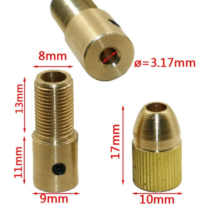 New Style Best Price 5pcs/Set 0.5-3mm Small Electric Drill Bit Collet Micro Twist Chuck Set